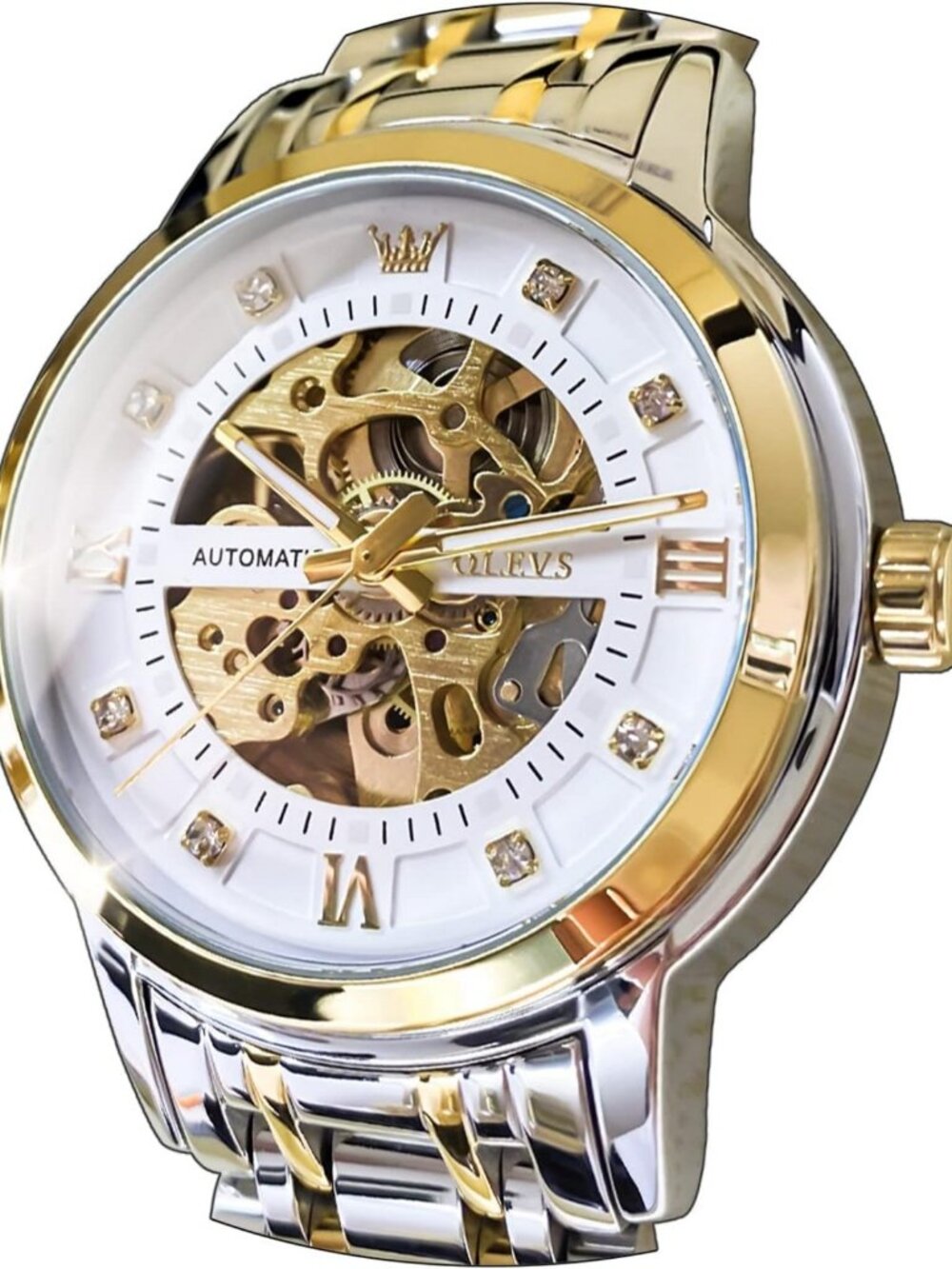 Automatic Men's Watch, Self-Winding Stainless Steel Timepiece, Stylish & Durable